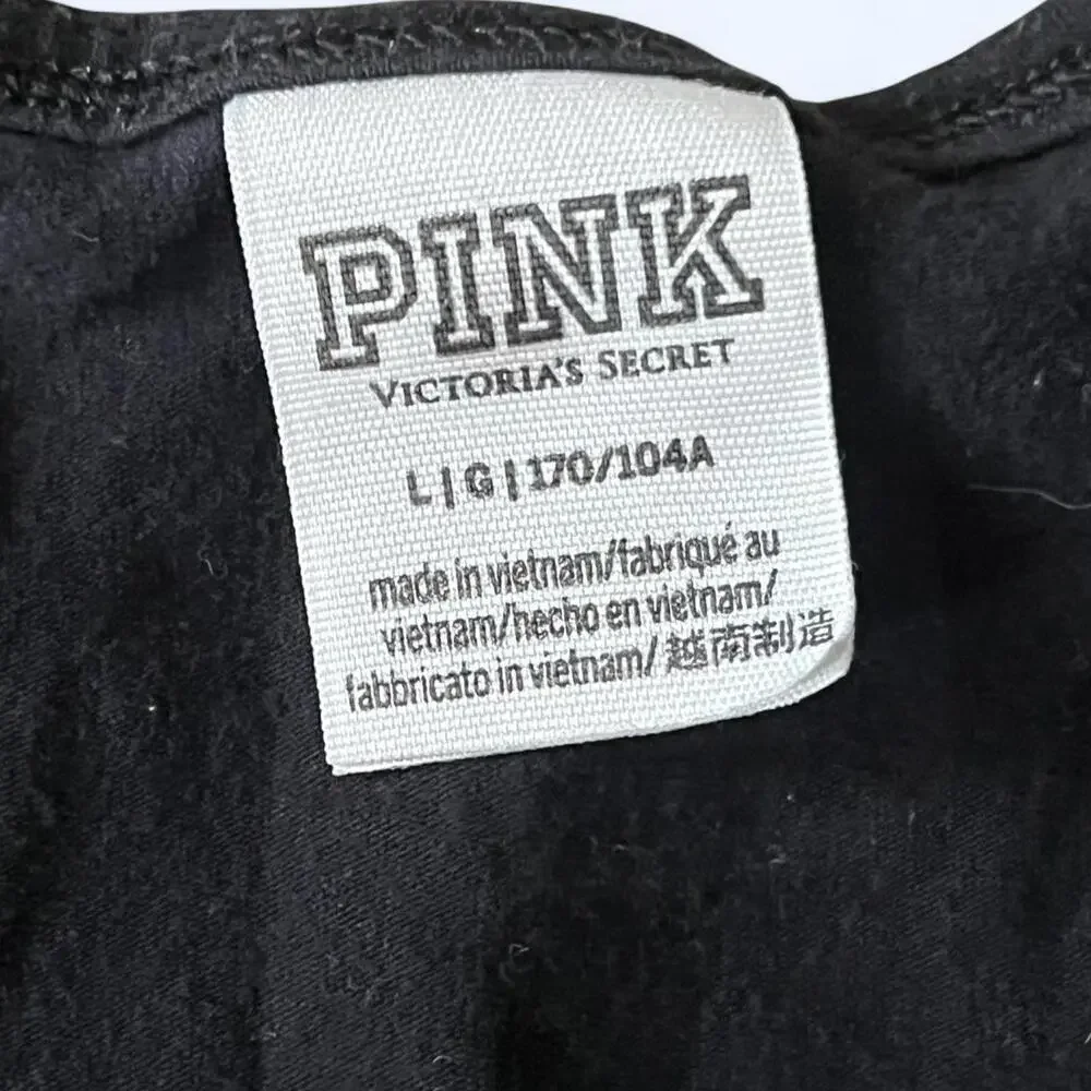 Vintage Y2K Victoria’s Secret Pink fairy festival black bodysuit Size Large - Picture 4 of 4